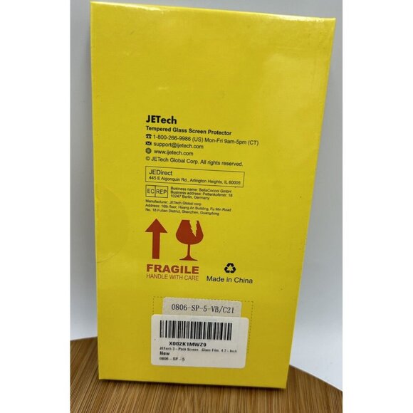 JETech Tempered Glass Screen Protector for 4.7" Apple iPhone 7/8 -‎ Pack Of 2 - Picture 2 of 3